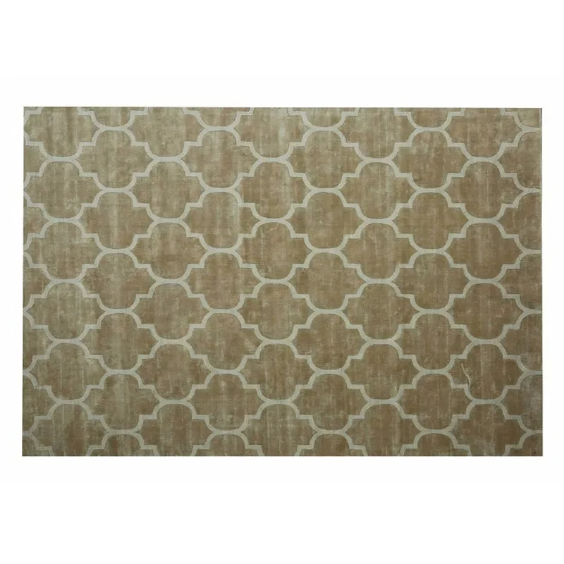 Casa Padrino Luxus Teppich Beige 280 x 360 cm - marokkanisches Vierpass-Ornament