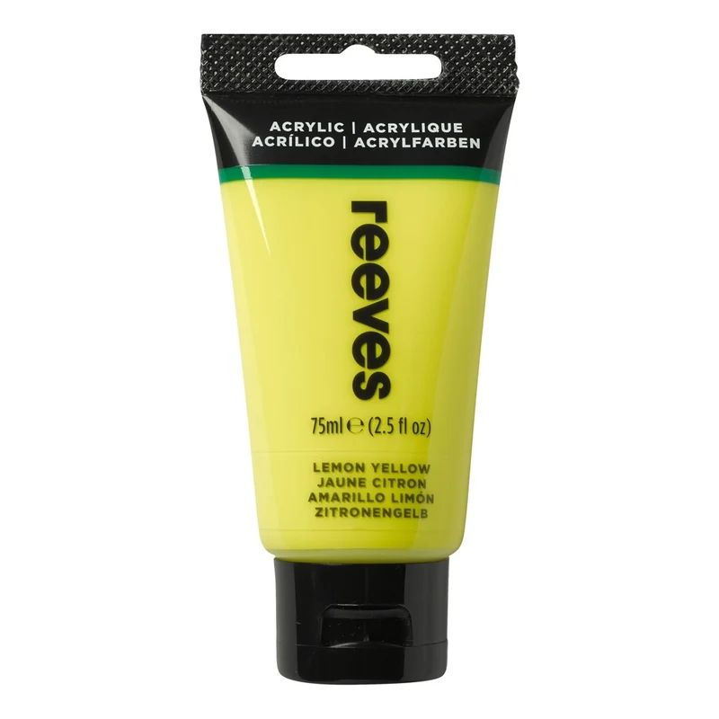 Reeves - Lemon Yellow - Fine Acrylic - 75ml