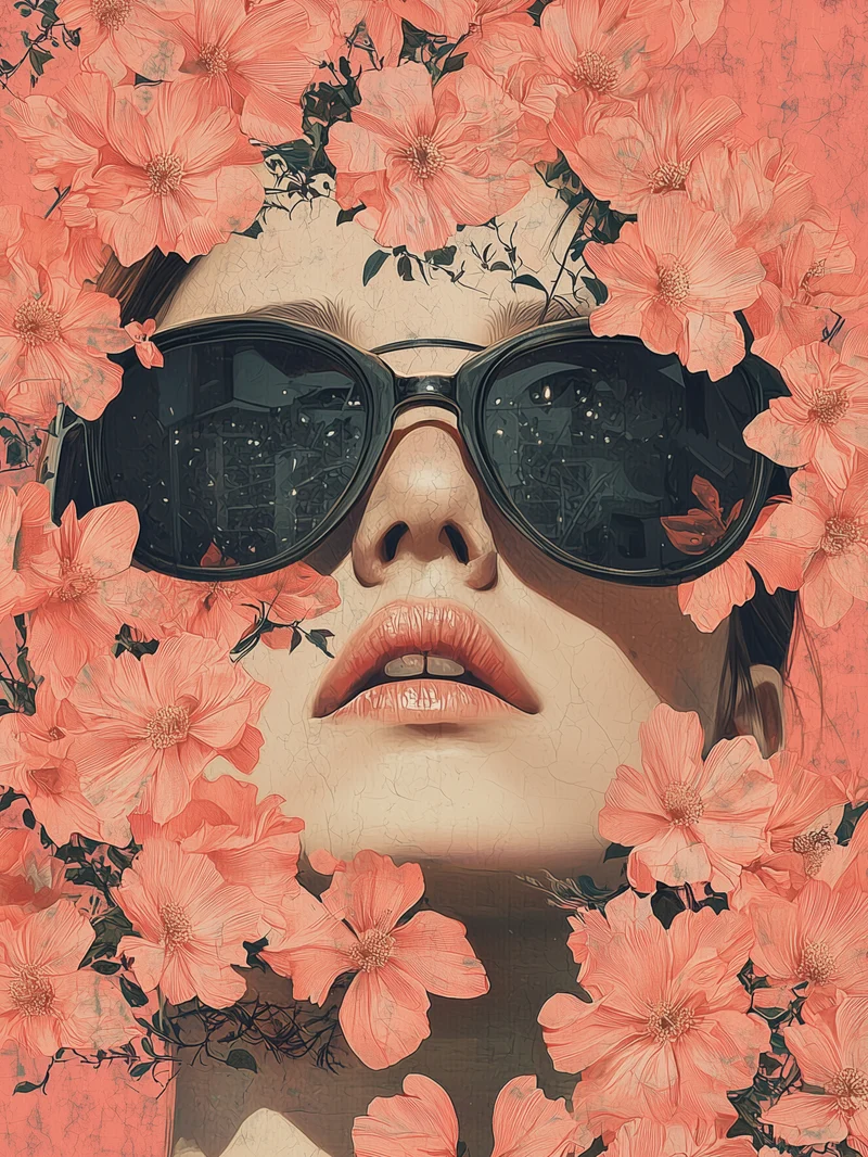 Blumenhafte Ruhe Poster