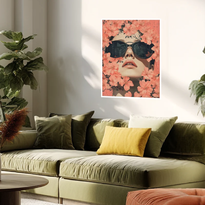 Blumenhafte Ruhe Poster