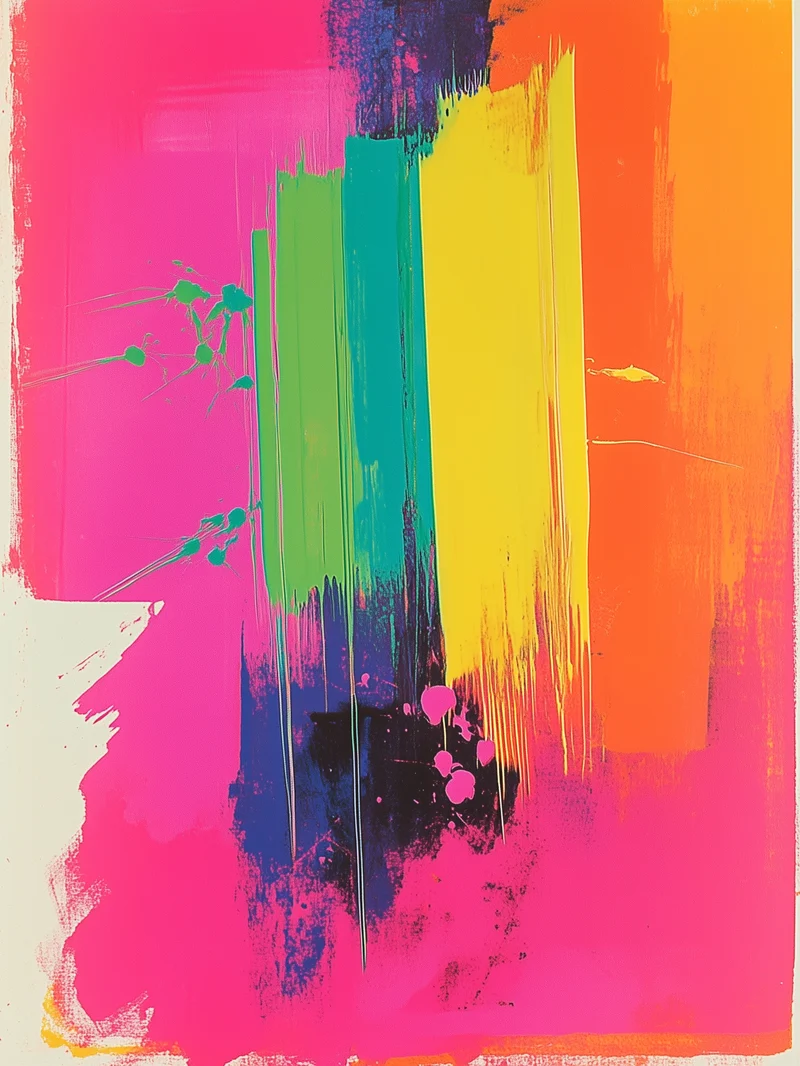 Farbexplosion der Sinne Poster