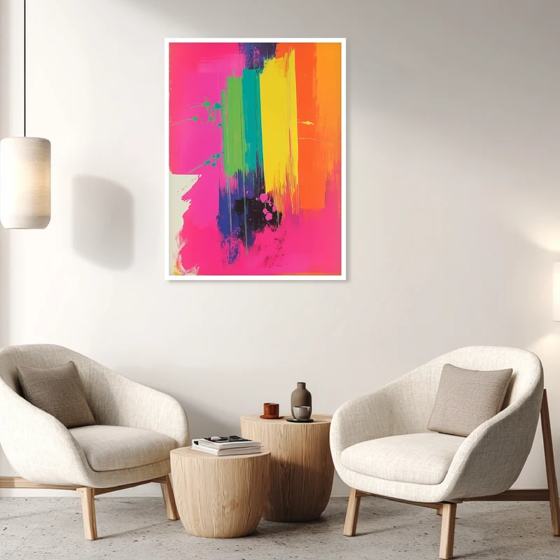 Farbexplosion der Sinne Poster