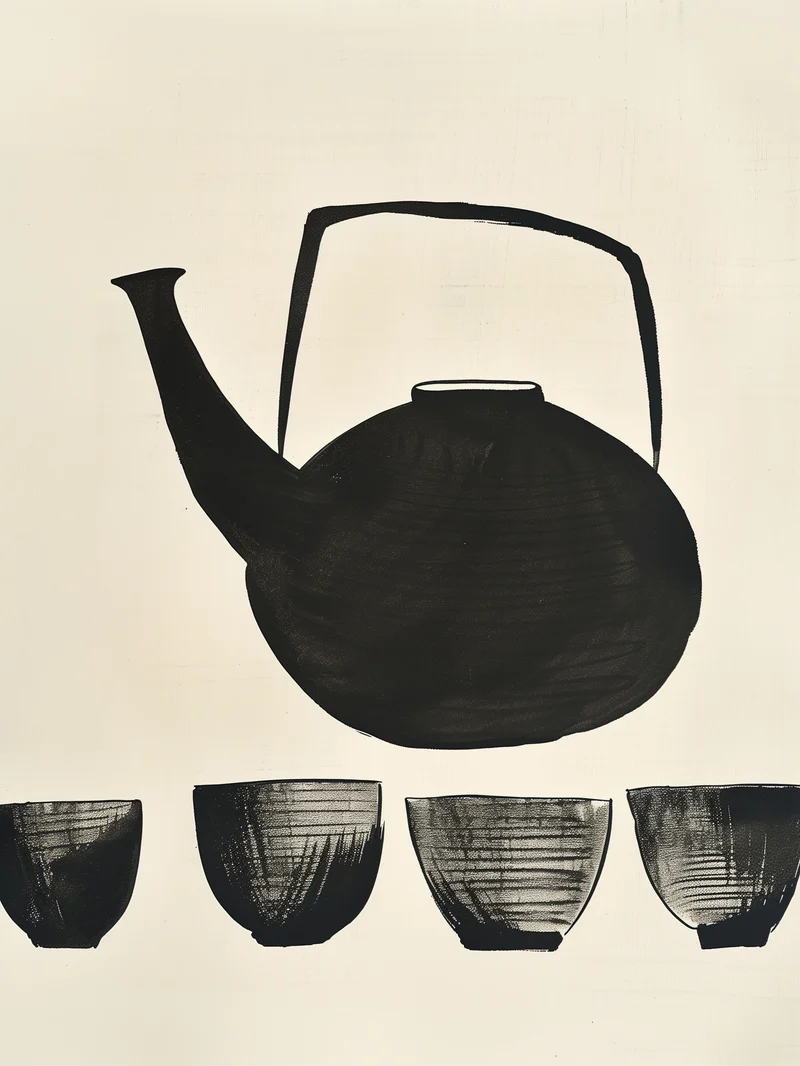 Zen Teezeremonie Poster