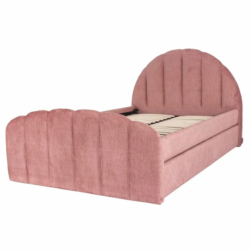 Casa Padrino Luxus Doppelbett Rosa 120 x 200 cm - Schlafzimmer Möbel