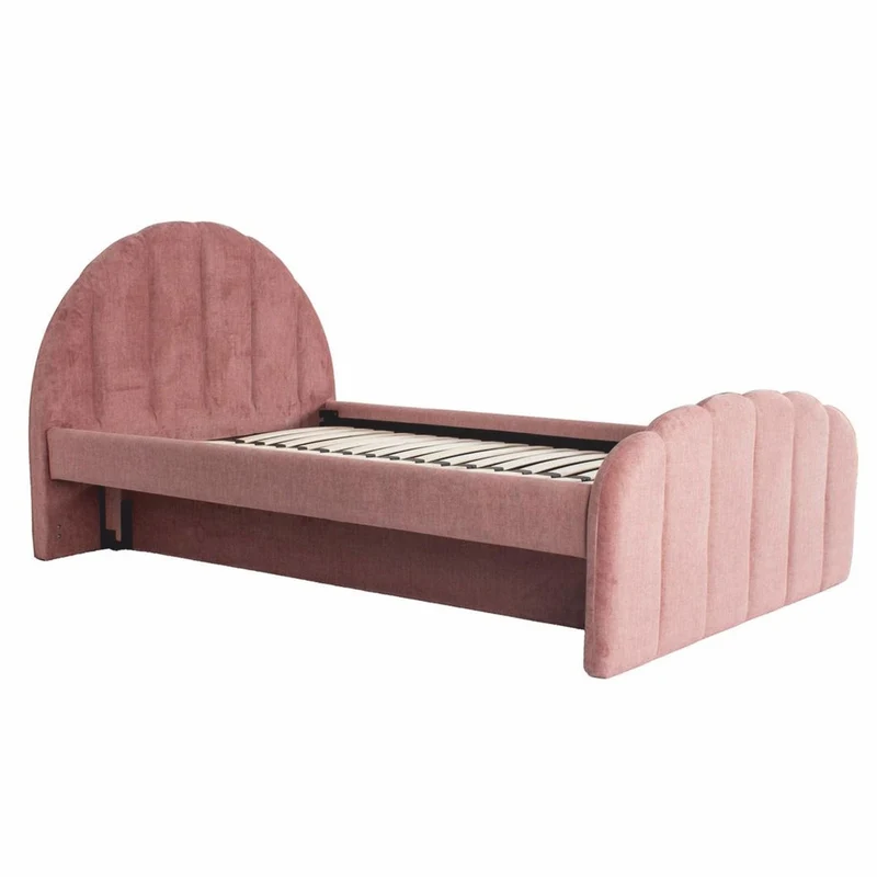 Casa Padrino Luxus Doppelbett Rosa 120 x 200 cm - Schlafzimmer Möbel
