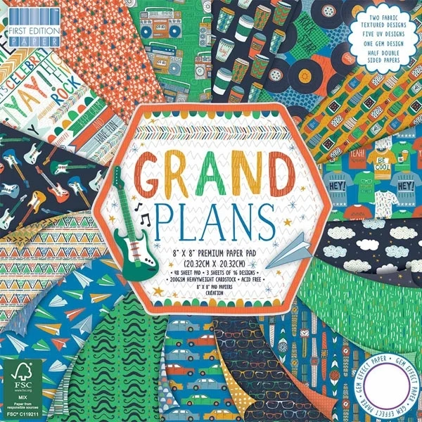 First Edition 8x8 Pad - Grand Plans