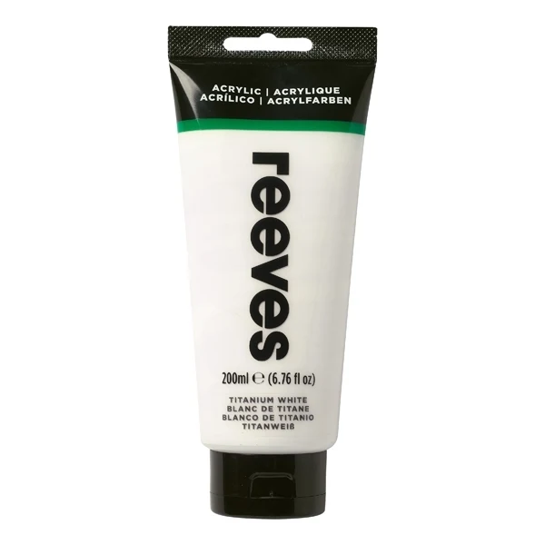 Reeves - Titanium White - Fine Acrylic - 200ml