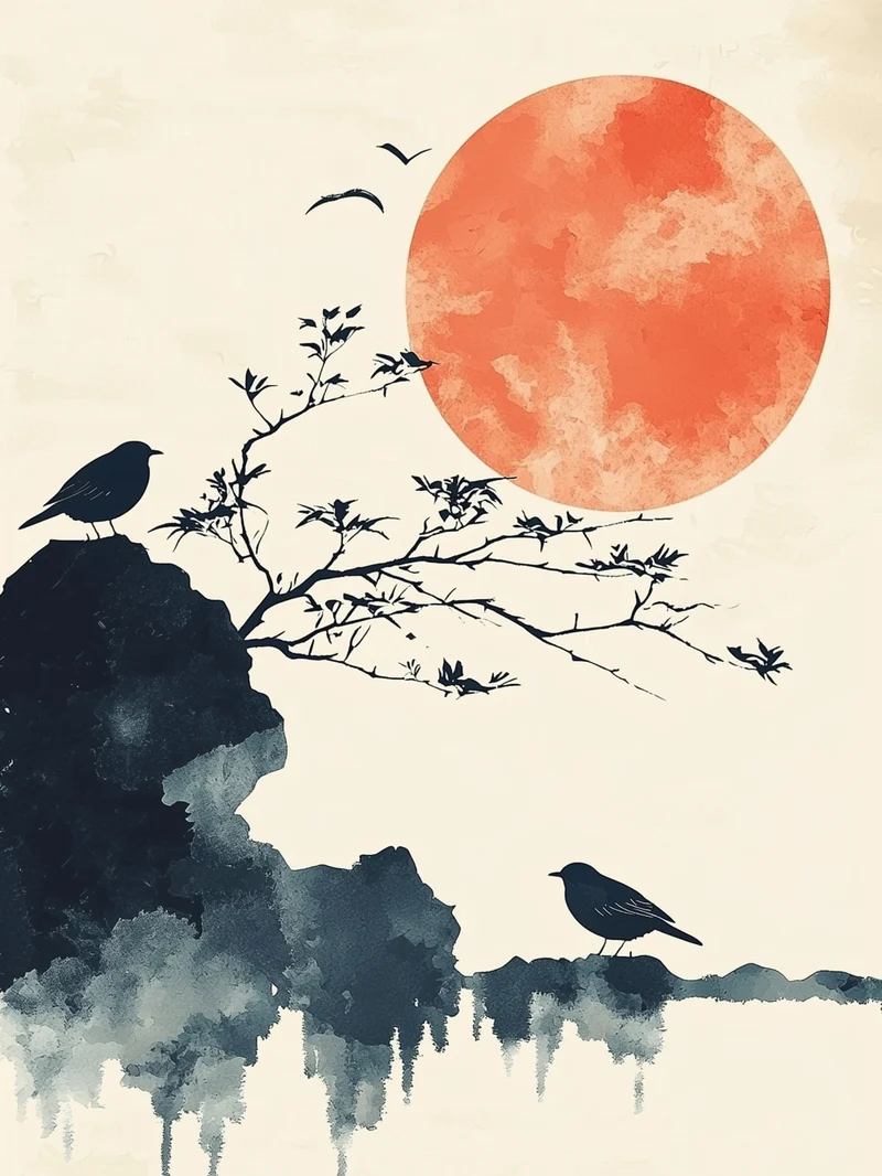 Sonnenaufgang über der Stille Poster