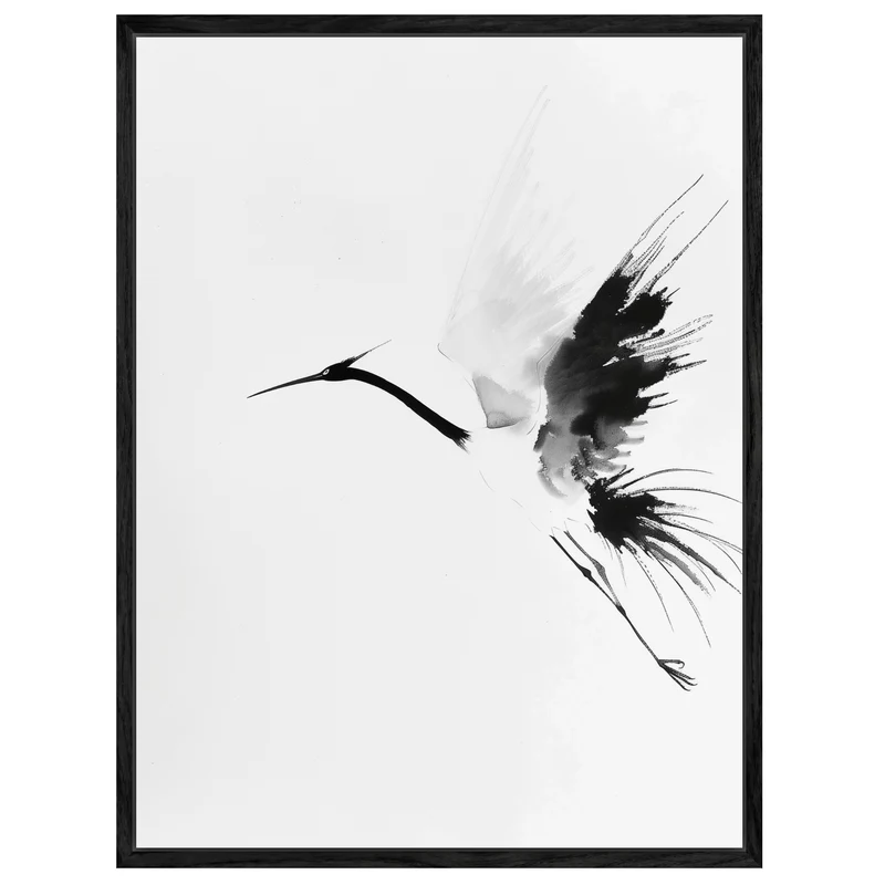 Eleganter Kranichflug Leinwand