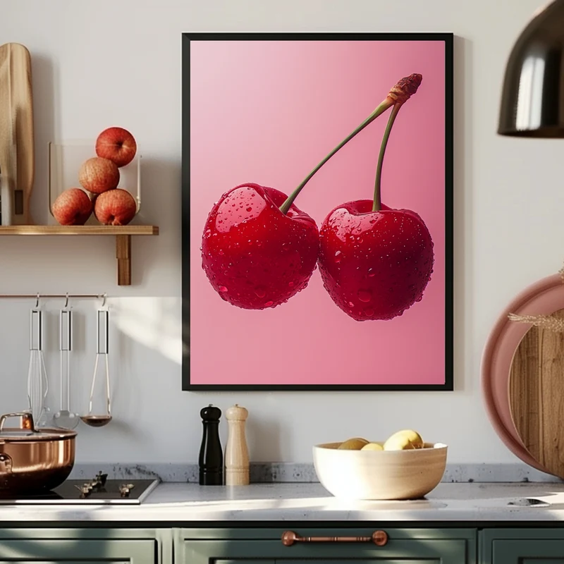 Saftige Kirschen Poster