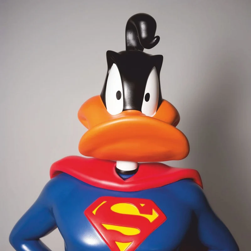 Casa Padrino XXL Deko Skulptur Ente Bunt H. 160 cm - Große Deko Figur