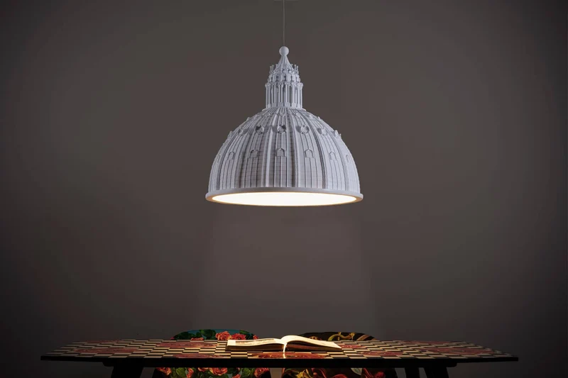 Seletti Cupolone Quarantacinque Pendelleuchte Weiß Ø45cm
