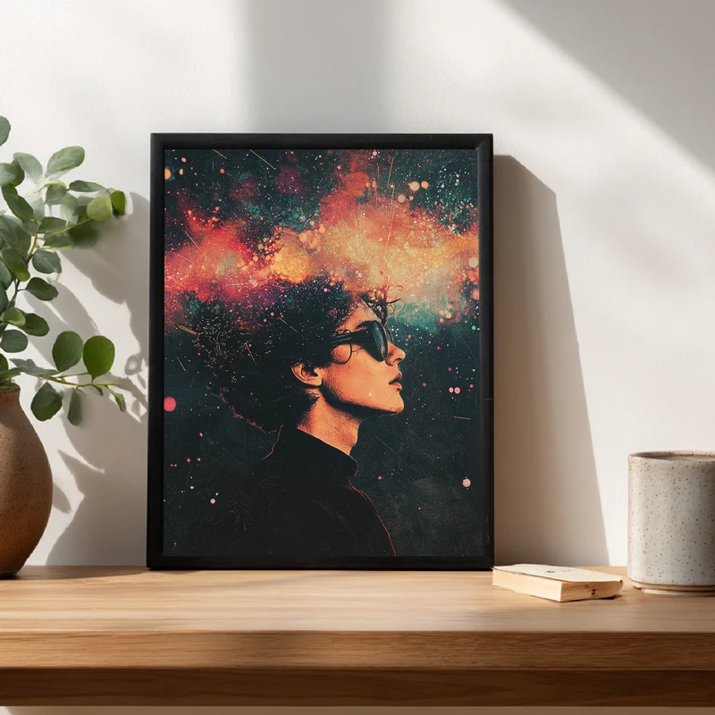 Kosmische Gedankenreise Poster
