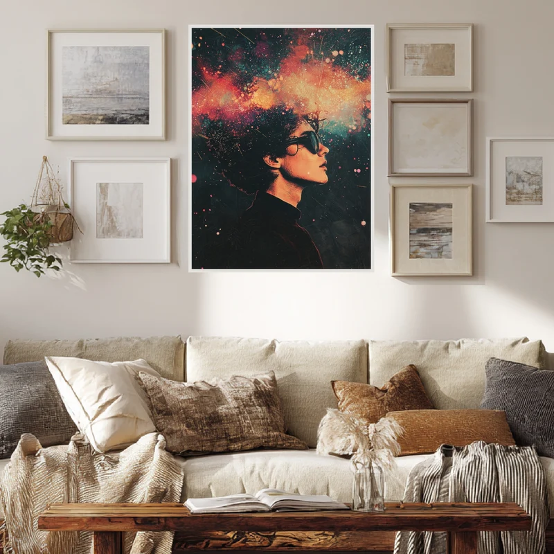 Kosmische Gedankenreise Poster