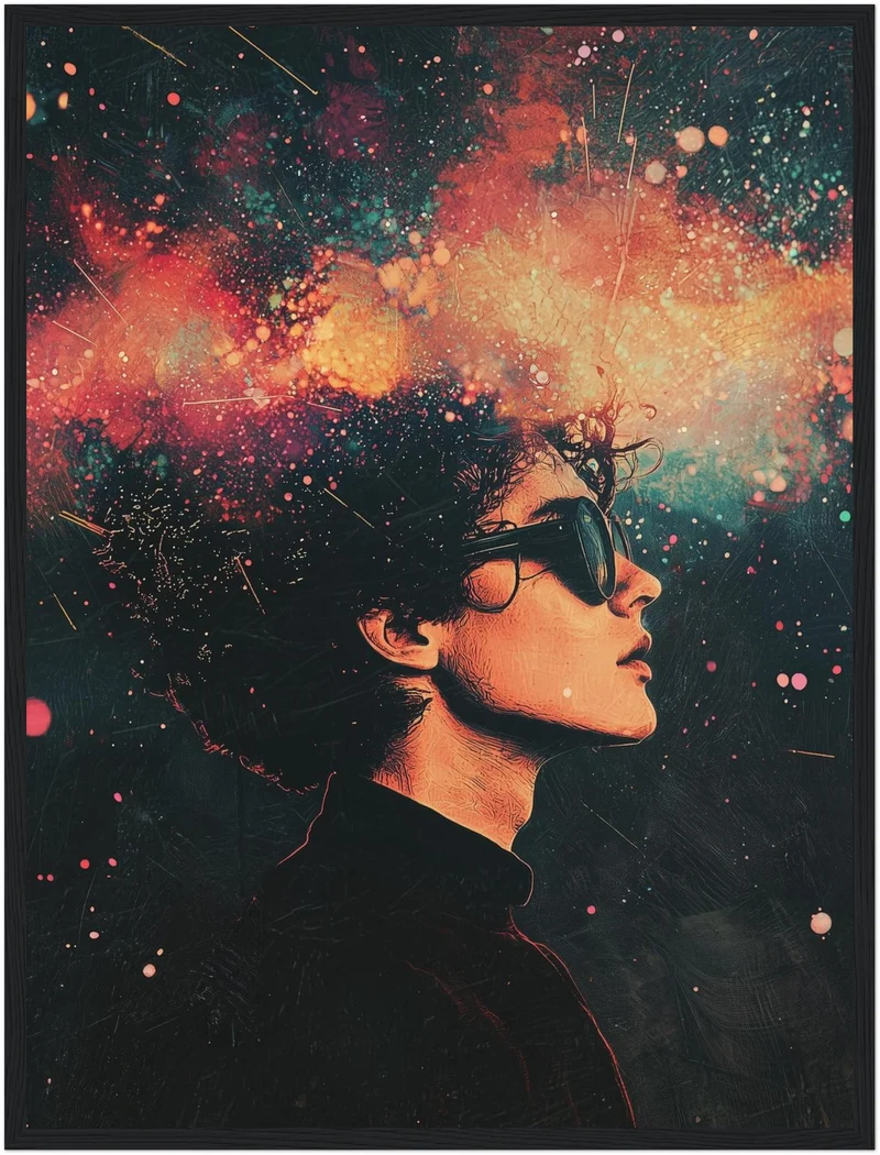 Kosmische Gedankenreise Poster