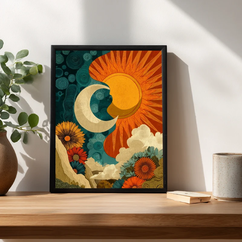 Sonne und Mond Verbindung Poster