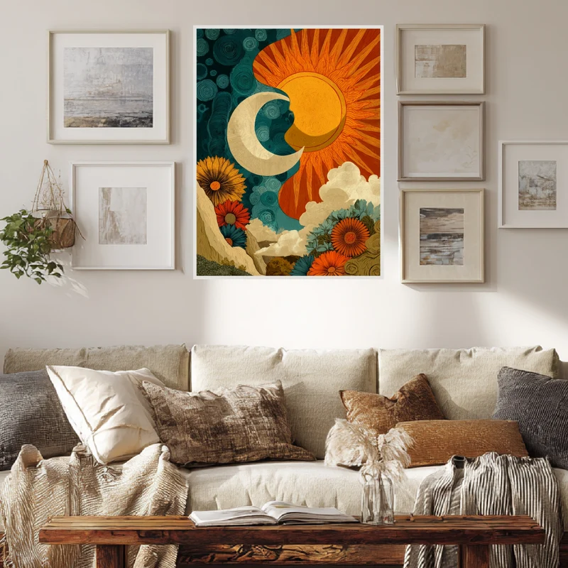 Sonne und Mond Verbindung Poster