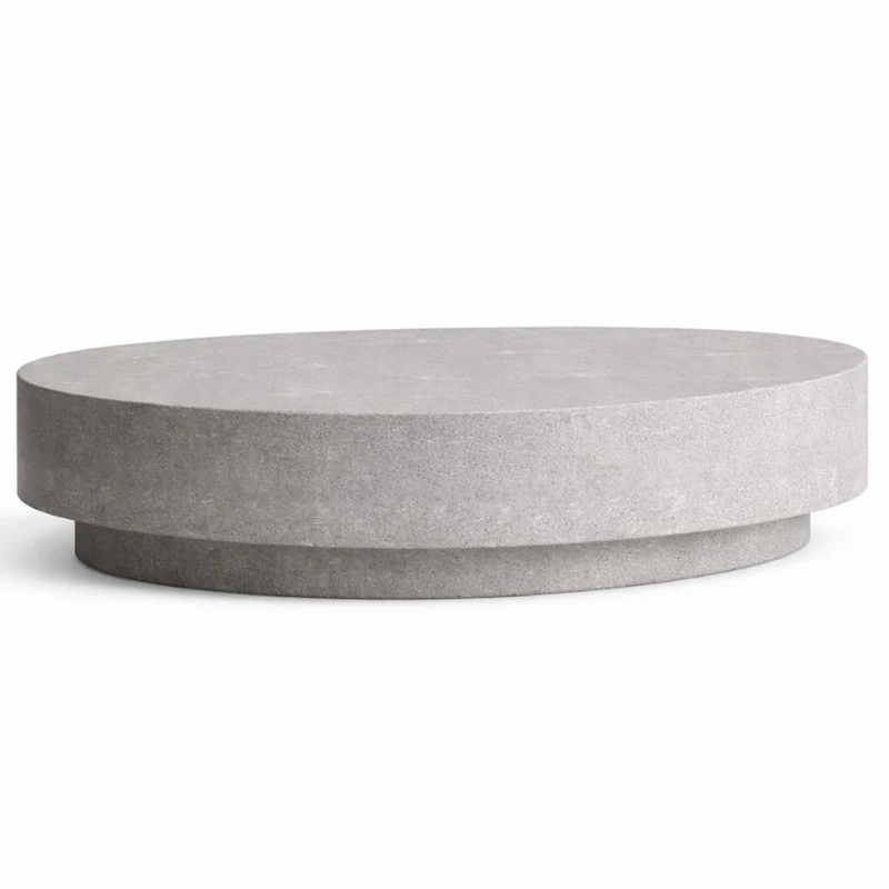 Casa Padrino Luxus Beton Couchtisch Grau 142 cm - Wohnzimmer & Garten Möbel