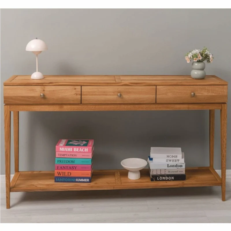 Casa Padrino Landhausstil Eichenholz Konsole Braun 160 cm - Landhausstil Möbel