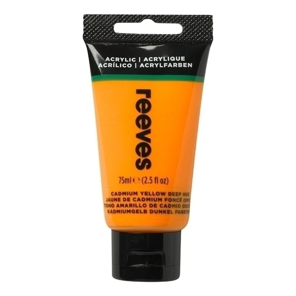 Reeves - Cad Yellow Deep - Fine Acrylic - 75ml - Reeves