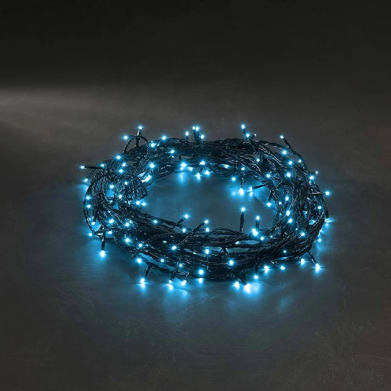 42m Micro LED Lichterkette 40 hell blaue Dioden IP44