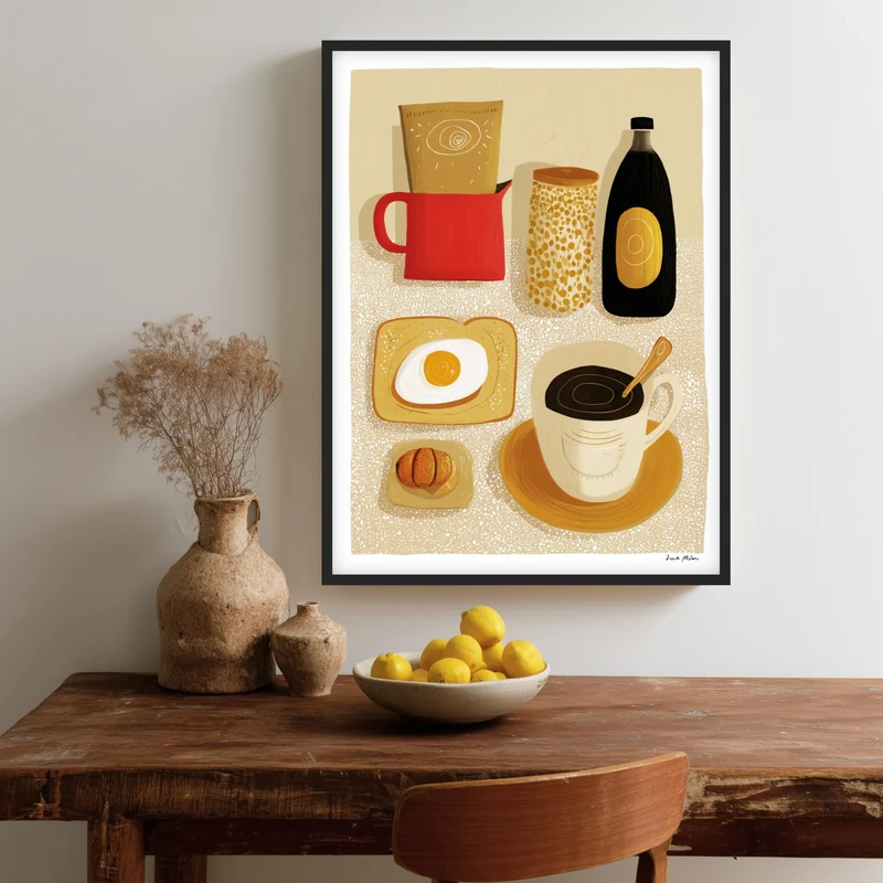 Frühstück Stillleben Poster