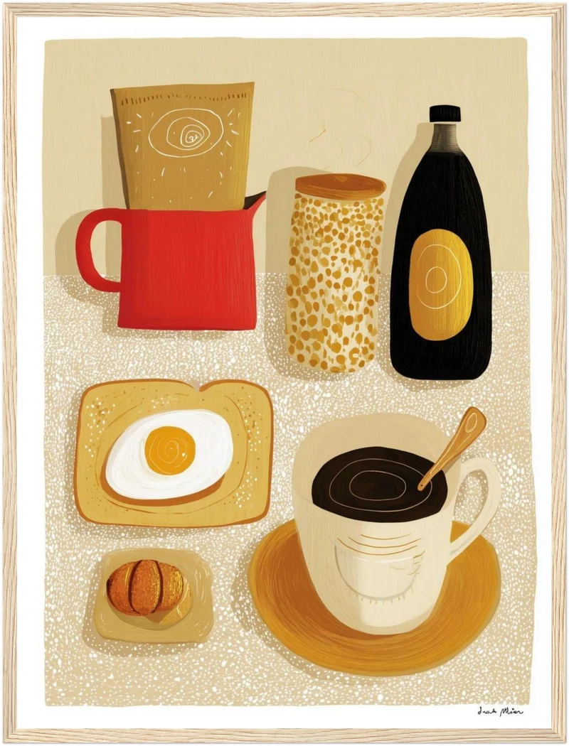 Frühstück Stillleben Poster
