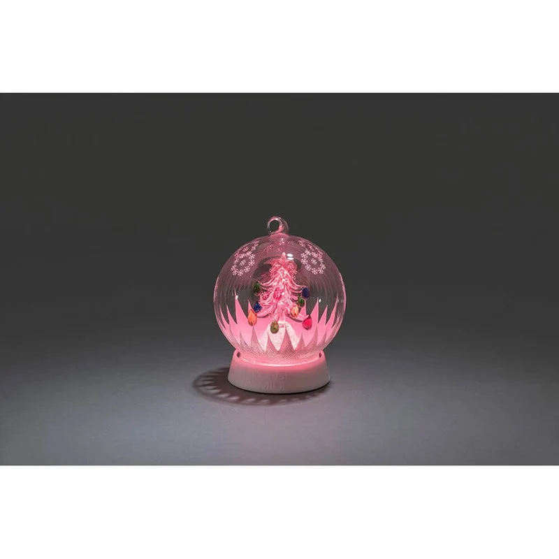 Glaskugel Weihnachtsbaum mit 3 Funktionen Timer RGB-Farbwechsel 1 RGB Diode batteriebetrieben