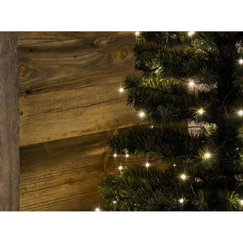 16m Micro LED Lichterkette gefrostet 50 Warmweiße Dioden