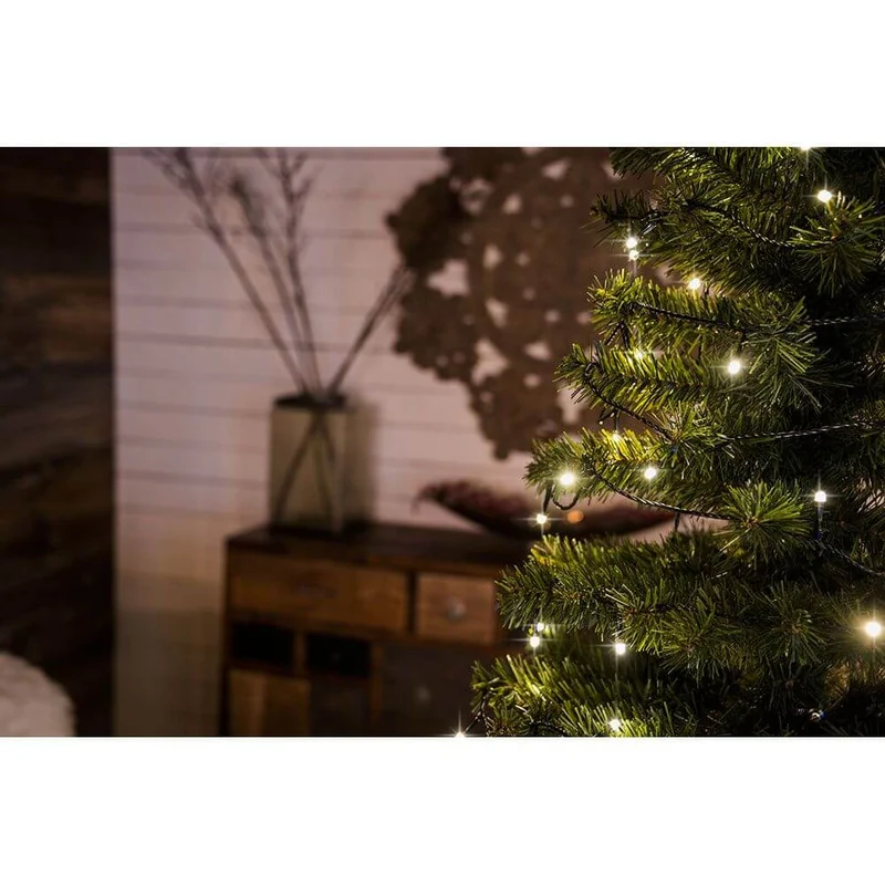 22m Micro LED Lichterkette gefrostet 20 Warmweiße Dioden