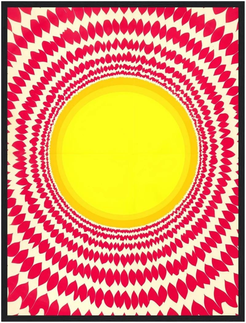 Strahlende Sonnen Mandala Poster
