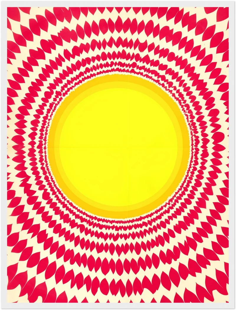 Strahlende Sonnen Mandala Poster