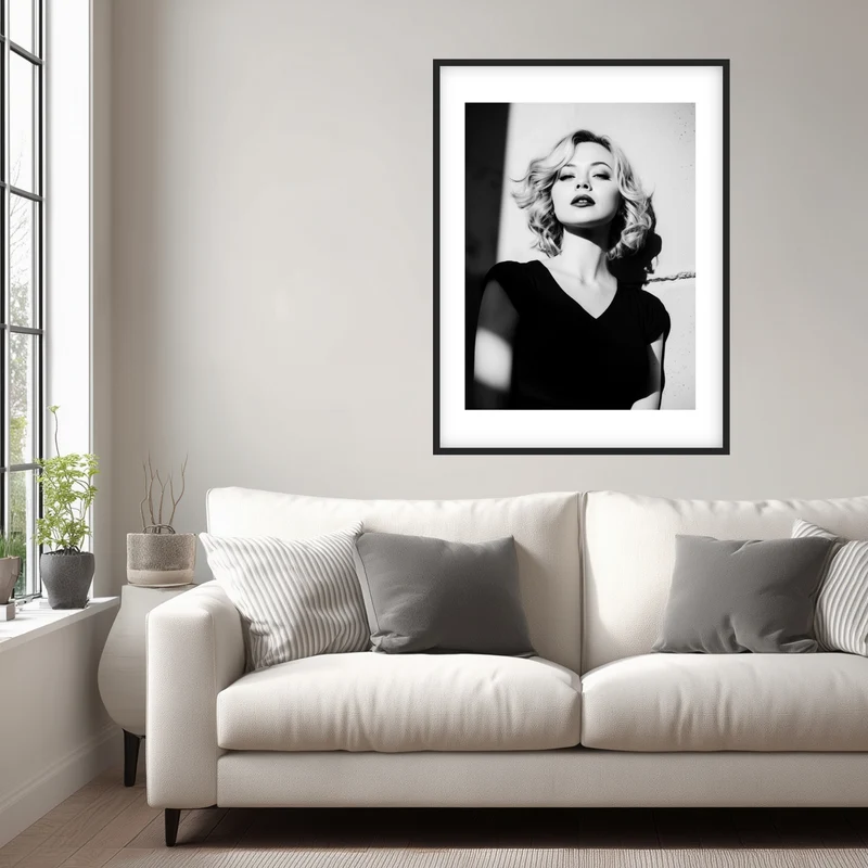 Frau im Licht Poster