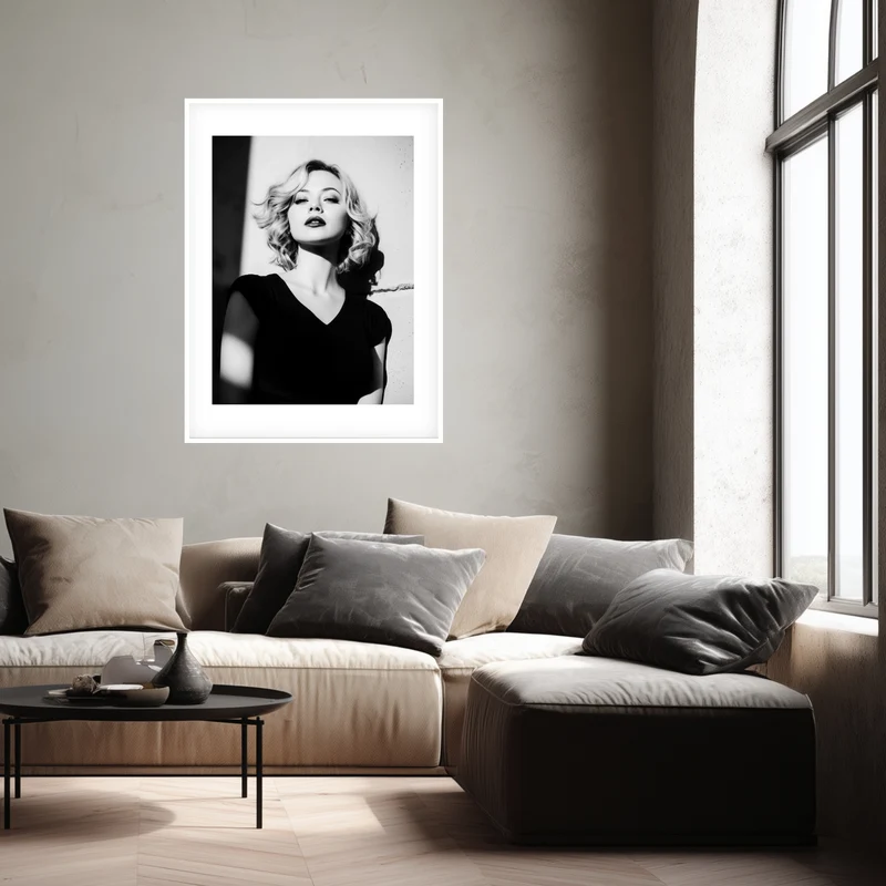 Frau im Licht Poster