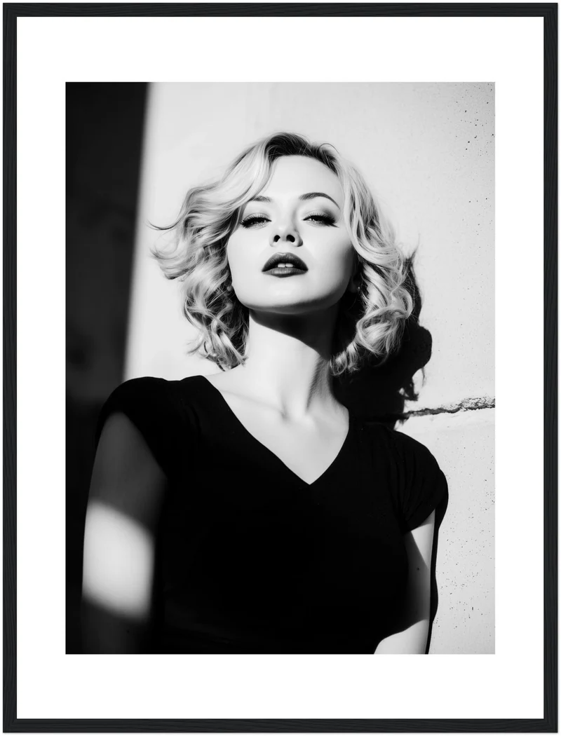 Frau im Licht Poster