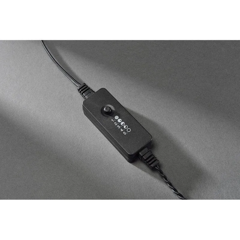1m Micro LED Lichterkette mit Dimmer IP67 80 Warmweiße Dioden IP44
