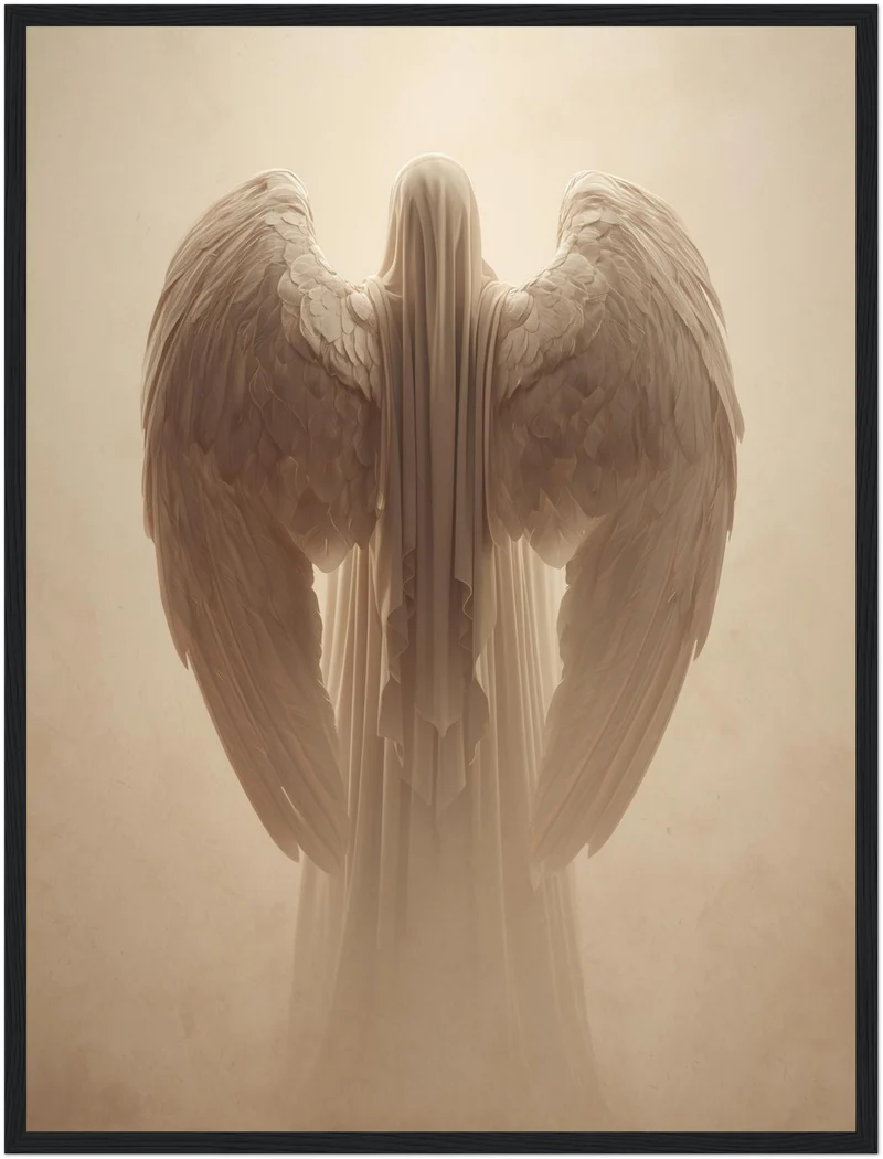 Geflügelte Lichtgestalt Poster