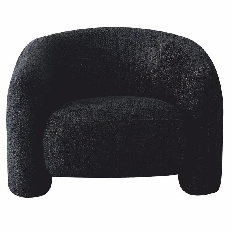 Casa Padrino Luxus Wohnzimmer & Hotel Sessel Schwarz 100 cm - Luxus Möbel