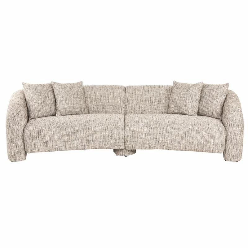 Casa Padrino Luxus Sofa Naturfarben 285 cm - Wohnzimmer & Hotel Möbel