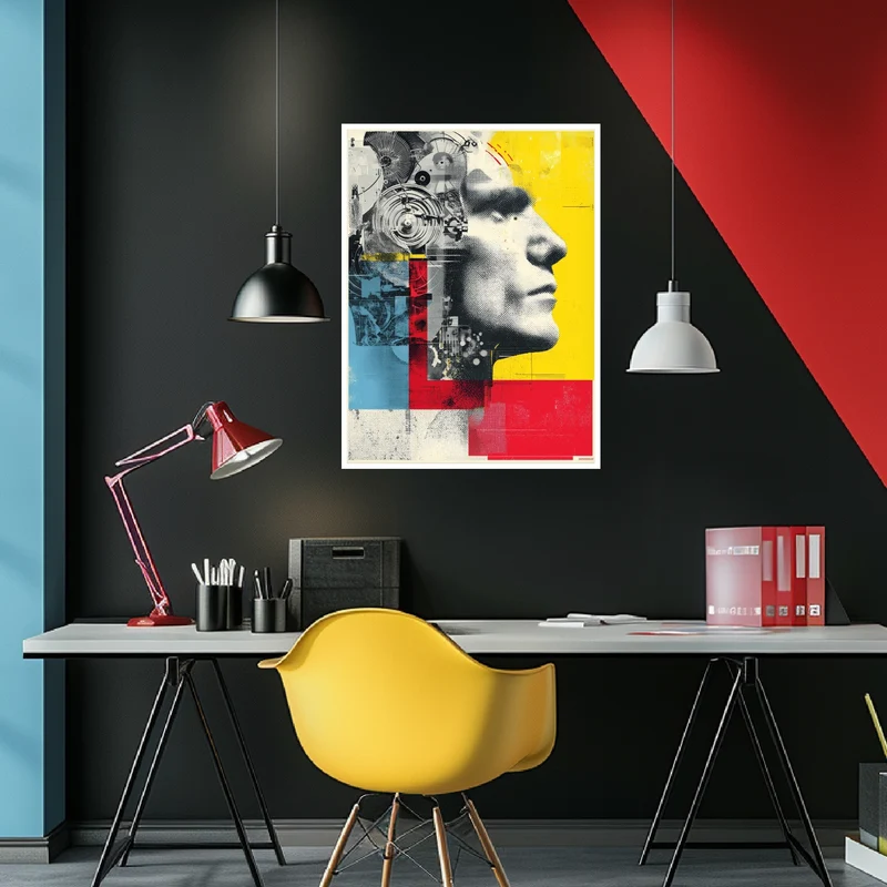 Roboter Mensch Fusion Poster