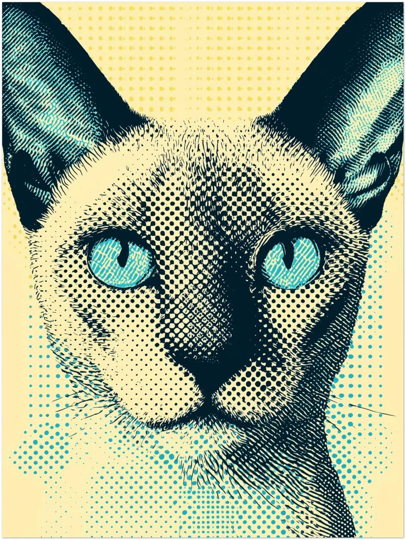 Katze mit Blick Leinwandbild