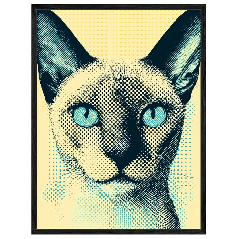 Katze mit Blick Leinwandbild