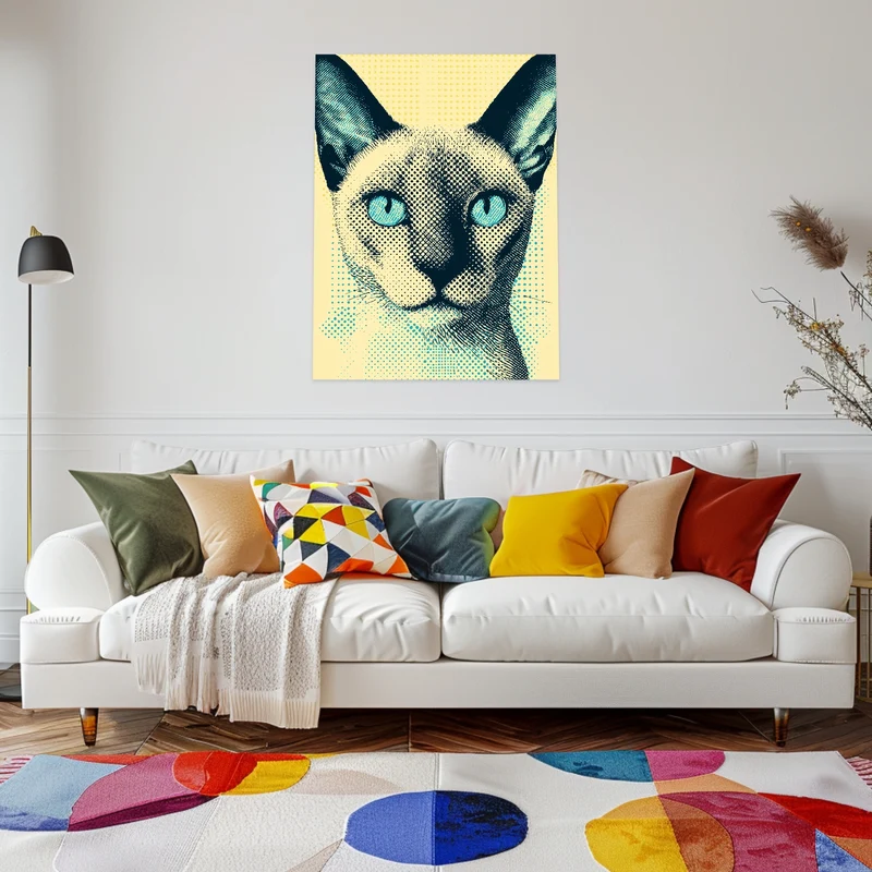 Katze mit Blick Leinwandbild