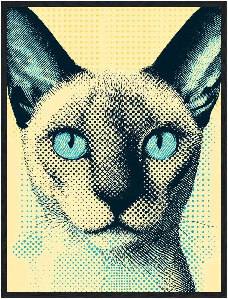 Katze mit Blick Poster