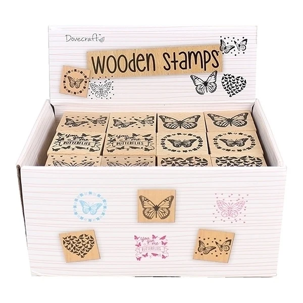 Dovecraft - Butterflies Wooden Stamps CDU