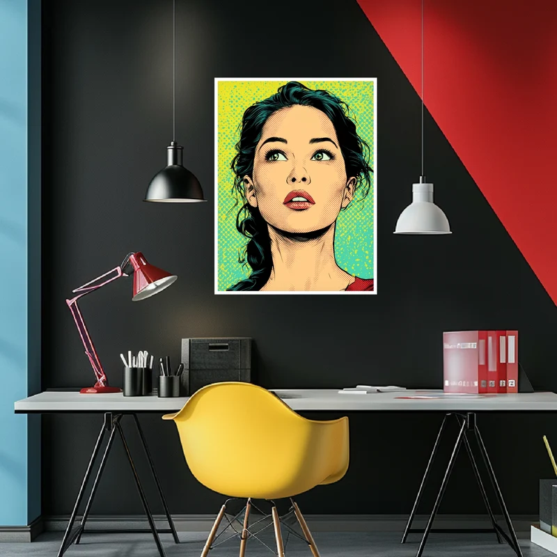 Frau stiller Moment Poster