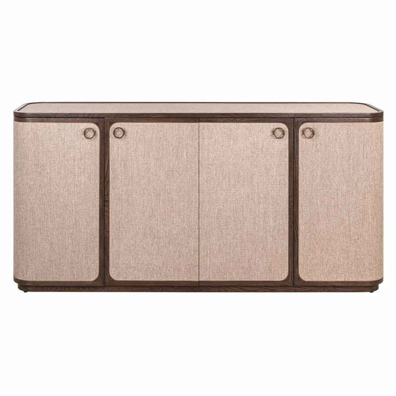 Casa Padrino Luxus Eichenholz Sideboard mit 4 Türen Braun 180 cm - Luxus Möbel