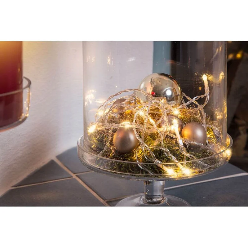 LED Lichterkette 10 Warmweiße Dioden batteriebetrieben