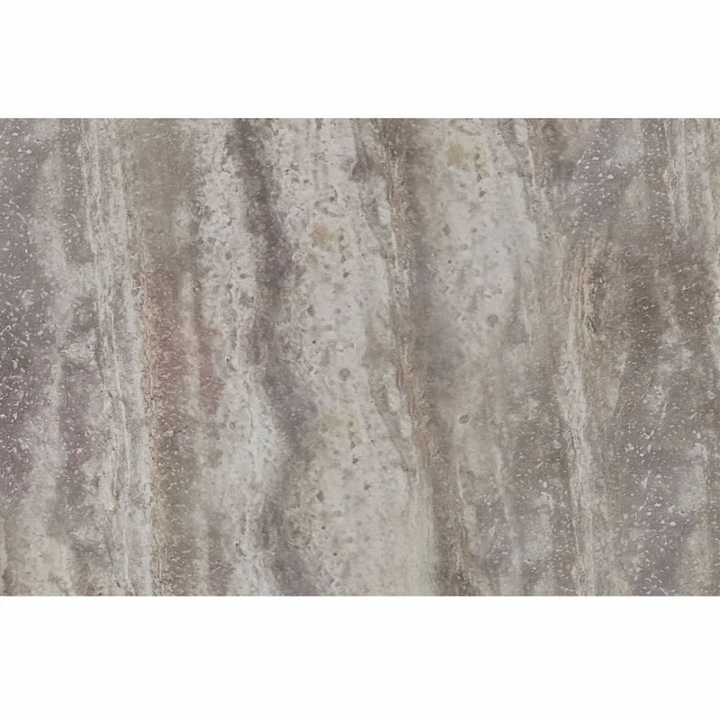 Casa Padrino Luxus Travertin Beistelltisch Grau Ø 50 x H. 60 cm - Travertin Möbel