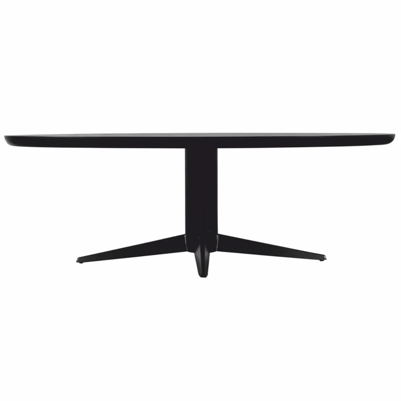 Casa Padrino Luxus Esstisch Schwarz 230 cm - Ovaler Küchentisch - Esszimmer Möbel